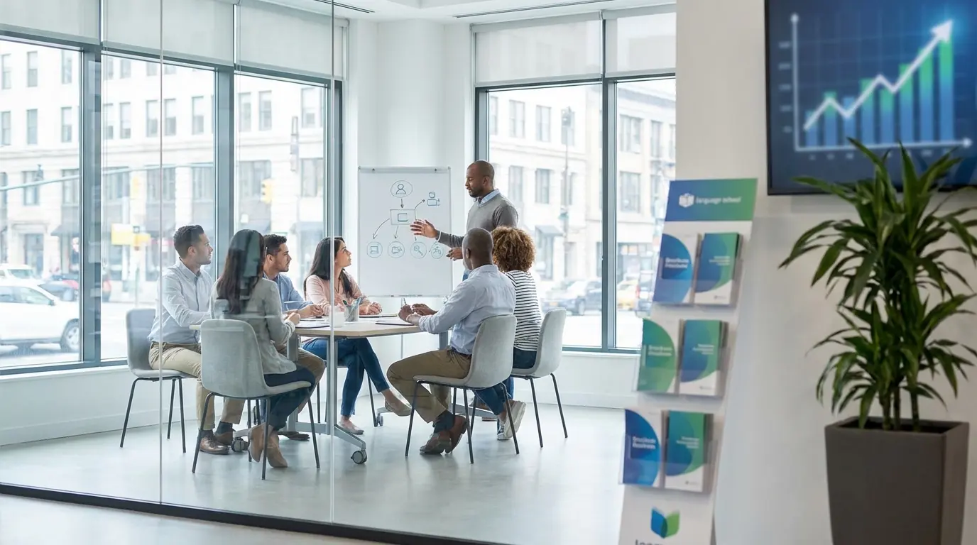 content strategy for language schools