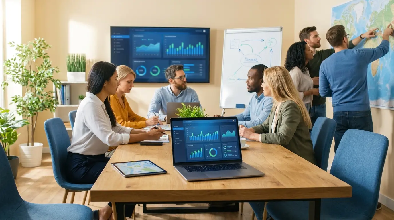 language school website analytics
